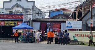 Pramuka Peduli Kwarran Purwokerto Barat Turut Jaga Kondusivitas Natal dan Tahun Baru